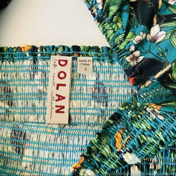 New Dolan Yvan tropical puff sleeve top. - Picture 7 of 8